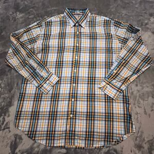 Peter Millar Button Down Dress Shirt Plaid Men’s Sz XL